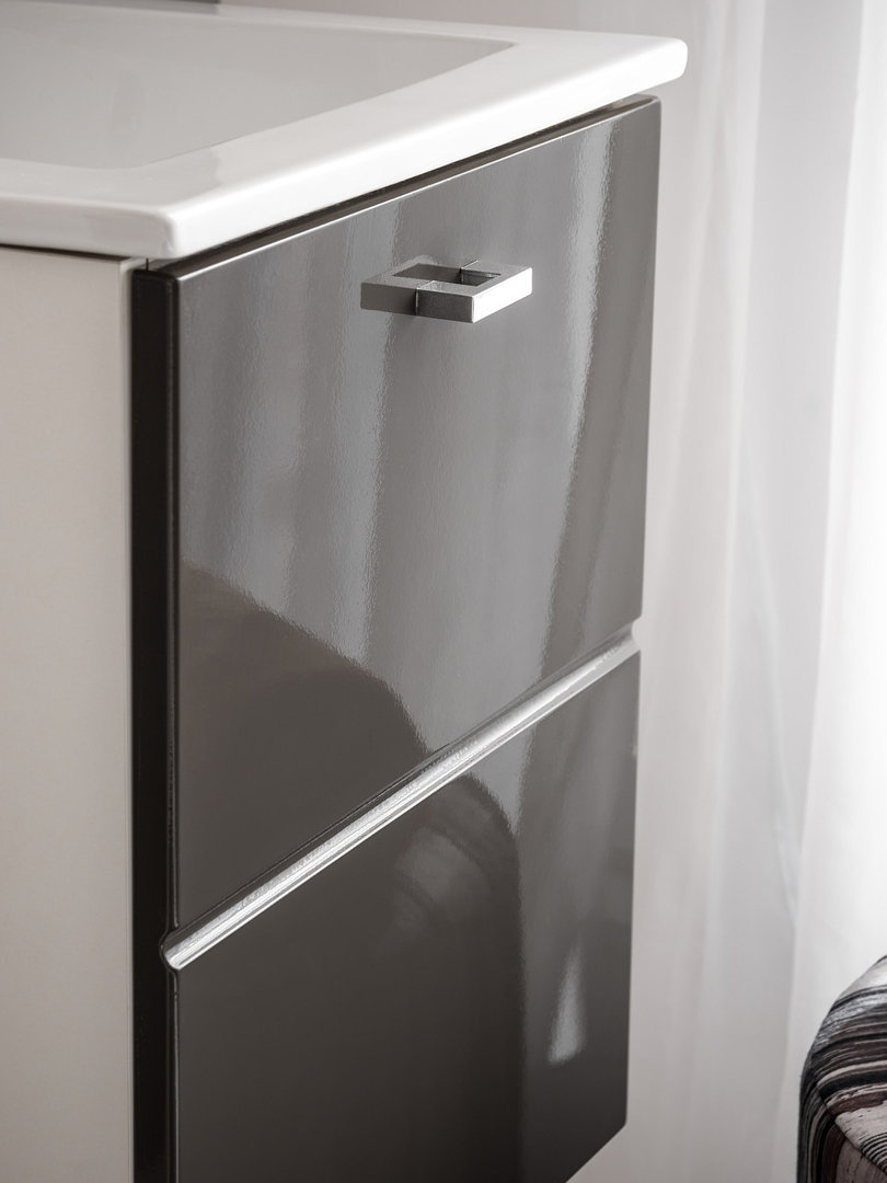 Comad Finka Grey Gäste WC Eckwaschtisch mit Unterschrank 40cm