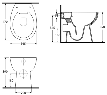 Stand-WC-Spuelrandlos-PARI-Soltar Stand-WC-Spuelrandlos-PARI-Soltar-SO572255-Masse