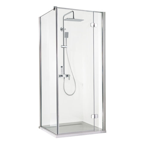 HSK-Duschkabine, Ecklösung mit Seitenwand, Drehtür, Premium Softcube