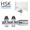 HSK-Anschluss-Set Mittelanschluss Boden Ventil-Set Durchgang