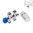 HSK-Anschluss-Set Mittelanschluss Boden Ventil-Set Durchgang, 3 Farben