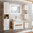 Novad AURORA Cube Hängeschrank Würfel 40x40cm Weiß-Hochglanz