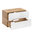 Novad AURORA Unterschrank für Aufsatzwaschtisch mit 2 Schubladen 80x53x46cm