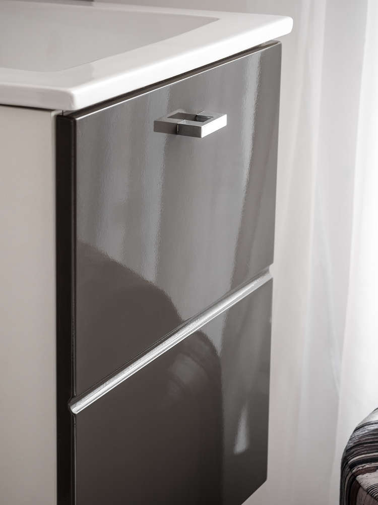 Comad Finka White Gäste WC Eckwaschtisch mit Unterschrank 40cm