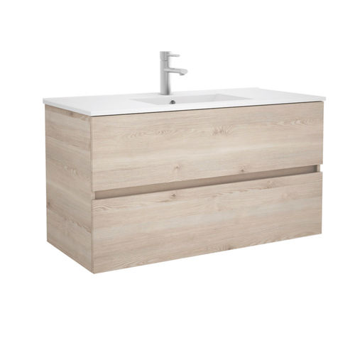 Salgar Fussion Line Waschtisch mit Unterschrank wandhängend Nature 100cm