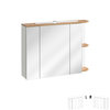 Novad Platinum Badmöbel Spiegelschrank mit LED-Leuchte 90cm