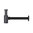 MARIL Designsiphon, rund, Siphon, Abfluss, Schwarz matt