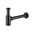 MARIL Designsiphon, rund, Siphon, Abfluss, Schwarz matt