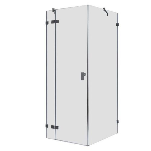 Eckdusche rahmenlos, 90x90cm, links, 8mm Glas, EasyClean