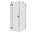 Eckdusche rahmenlos, 100x100cm, links, 8mm Glas, EasyClean