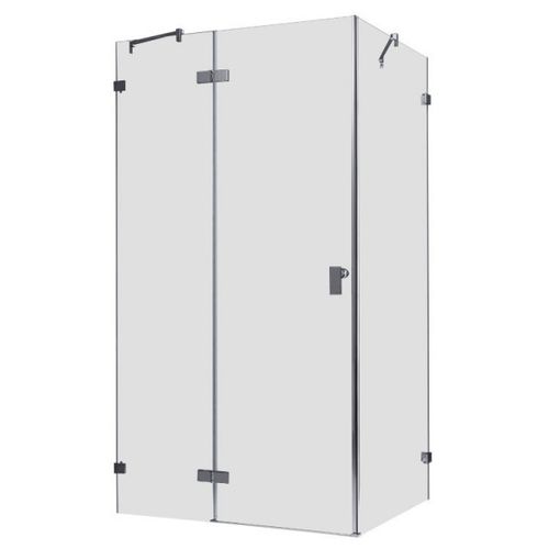 Eckdusche rahmenlos, 120x90cm, links, 8mm Glas, EasyClean