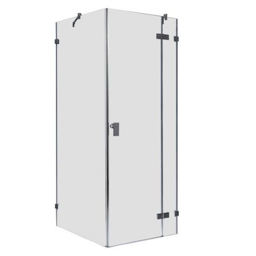 Eckdusche rahmenlos, 90x90cm, rechts, 8mm Glas, EasyClean