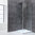 Eckdusche rahmenlos, 100x100cm, rechts, 8mm Glas, EasyClean