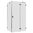 Eckdusche rahmenlos, 120x90cm, rechts, 8mm Glas, EasyClean
