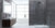 Eckdusche rahmenlos, 150x90cm, rechts, 8mm Glas, EasyClean