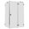 Eckdusche rahmenlos, 150x90cm, rechts, 8mm Glas, EasyClean