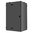 Eckdusche rahmenlos, schwarz, 150x90cm, links, 8mm Glas, EasyClean