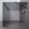Eckdusche rahmenlos, schwarz, 100x100cm, rechts, 8mm Glas, EasyClean