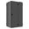 Eckdusche rahmenlos, schwarz, 120x90cm, rechts, 8mm Glas, EasyClean