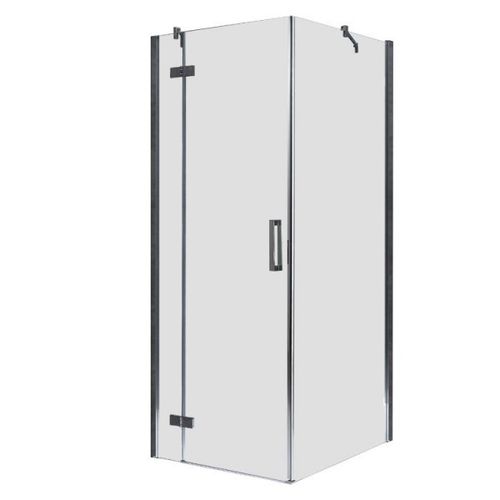 Eckdusche mit Rahmen, 90x90cm, links, 8mm Glas, EasyClean