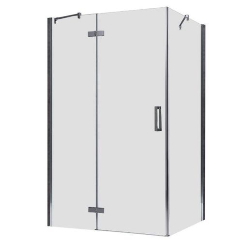 Eckdusche mit Rahmen, 150x90cm, links, 8mm Glas, EasyClean