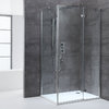 Eckdusche mit Rahmen, 150x90cm, rechts, 8mm Glas, EasyClean