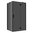 Eckdusche mit Rahmen, schwarz, 120x90cm, rechts, 8mm Glas, EasyClean