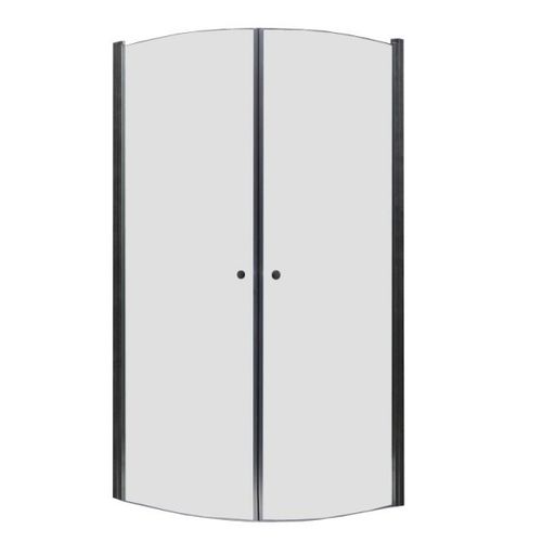 Viertelkreisdusche mit Rahmen 100x100cm, 8mm Glas ESG, EasyClean