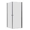 Eckdusche mit Rahmen, Eckeinstieg, 100x100cm, 8mm Glas, EasyClean