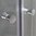 Eckdusche mit Rahmen, schwarz, Eckeinstieg, 100x100cm, 8mm Glas, EasyClean