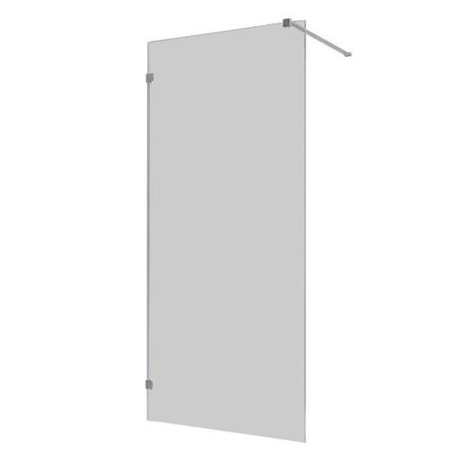 Walk In, Duschwand 90cm, 8mm Glas, rahmenlos, EasyClean