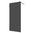 Walk In, Duschwand, schwarz, 90cm, 8mm Glas, rahmenlos, EasyClean