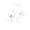 Salgar Raumsparsiphon Conex, Messing verchromt