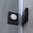 Walk In, Duschwand, schwarz, 100cm, 8mm Glas, rahmenlos, EasyClean