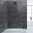Walk In, Duschwand 150cm, 8mm Glas, rahmenlos, EasyClean