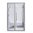 Dampfsauna, 2 Personen, Alu, 114x131cm, links, Harvia Dampfgenerator