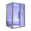 Dampfsauna, 2 Personen, Alu, 114x131cm, rechts, Harvia Dampfgenerator