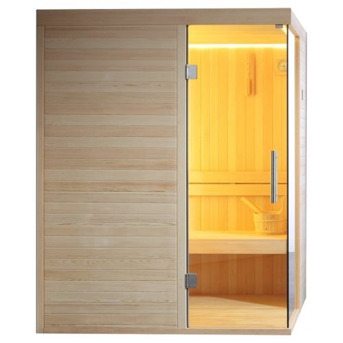 Sauna, Pinienholz  120x120cm, mit 6kW Saunaofen