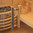 Sauna, Pinienholz  180x180cm, mit 8kW Saunaofen