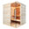Sauna, Pinienholz  180x180cm, mit 8kW Saunaofen