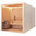 Sauna, Pinienholz  120x120cm, mit 6kW Saunaofen