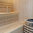 Sauna, Pinienholz  160x160cm, mit 6kW Saunaofen