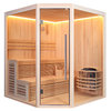 Sauna, Pinienholz  180x180cm, mit 8kW Saunaofen