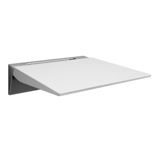 ProMed 500 Duschklappsitz, 355x370mm Weiß/Chrom TÜV-geprüft bis 160kg
