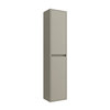 Santa Nova Hochschrank, 2 Türen, wandhängend, 30 x 140 x 24cm, Grau Satin