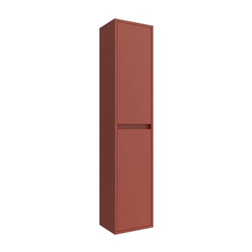 Santa Nova Hochschrank, 2 Türen, wandhängend, 30 x 140 x 24cm, Rot Satin