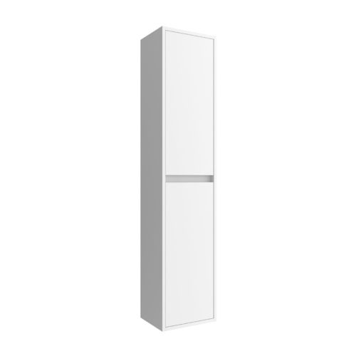 Santa Nova Hochschrank, 2 Türen, wandhängend, 30 x 140 x 24cm, Weiß Satin