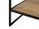 Novad Brooklin Waschtisch mit Unterschrank Industriedesign 80cm Eiche Schwarz