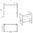 Novad Brooklin Waschtisch mit Unterschrank Industriedesign 80cm Eiche Schwarz