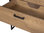 Novad Brooklin Waschtischunterschrank Industriedesign 80cm Eiche Schwarz